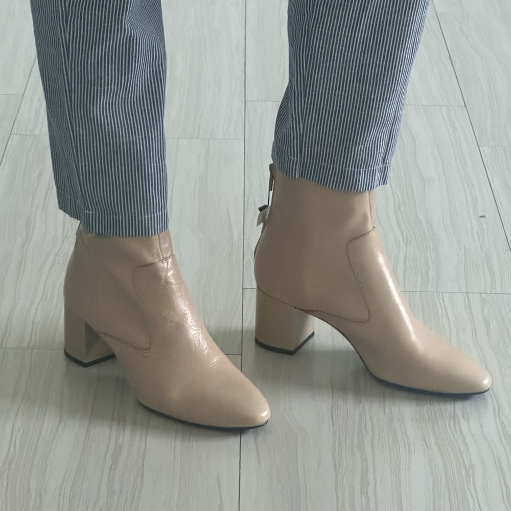 Beige Ankle Boots